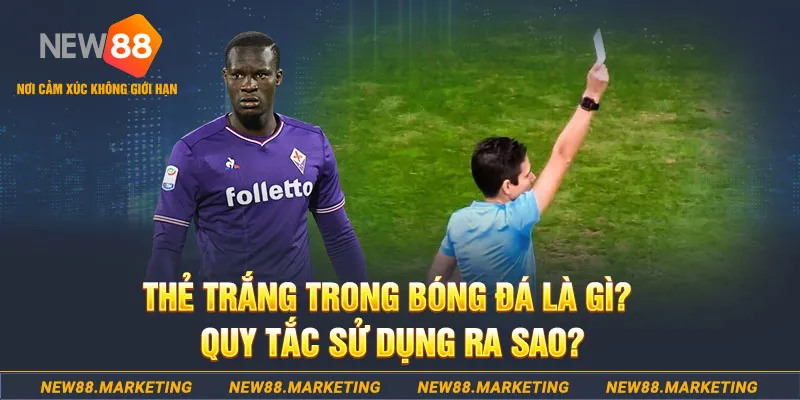 Thẻ trắng trong bóng đá là gì? Quy tắc sử dụng ra sao? 