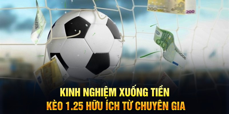 Kinh nghiệm xuống tiền kèo 1.25 hữu ích từ chuyên gia  